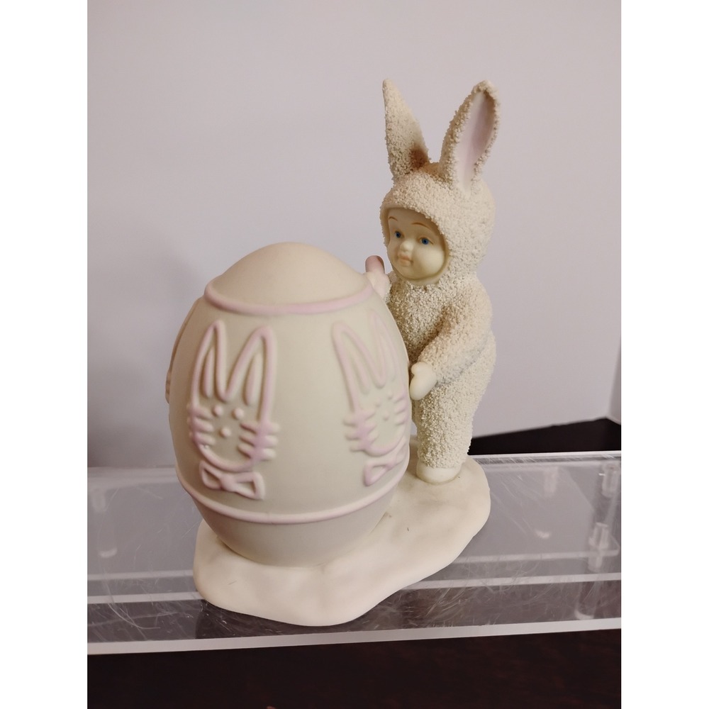 Dept 56 Snowbunnies I'll Color the Easter Egg 1996 Figurine 5 inch
